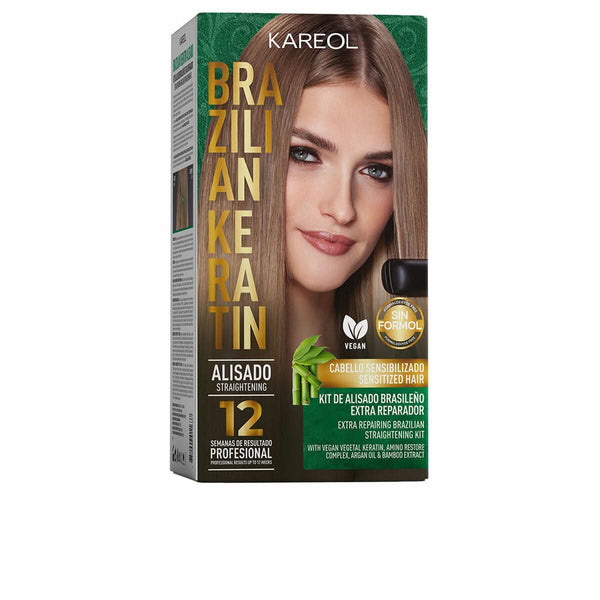 Brazilian Hair Straightener Set Kareol BRAZILIAN KERATIN Restorative Intense Treatment 6 Pieces-0
