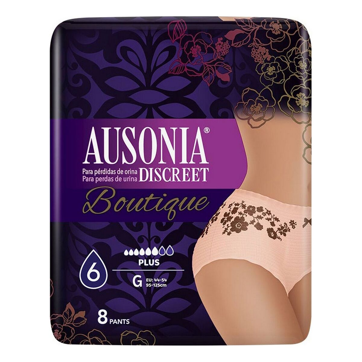 Incontinence Sanitary Pad Ausonia Discreet Boutique Large (8 uds)-1