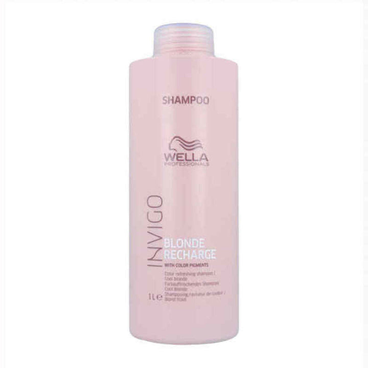Shampoo for Blonde or Graying Hair Invigo Blonde Recharge Wella 6394 (1000 ml)-0