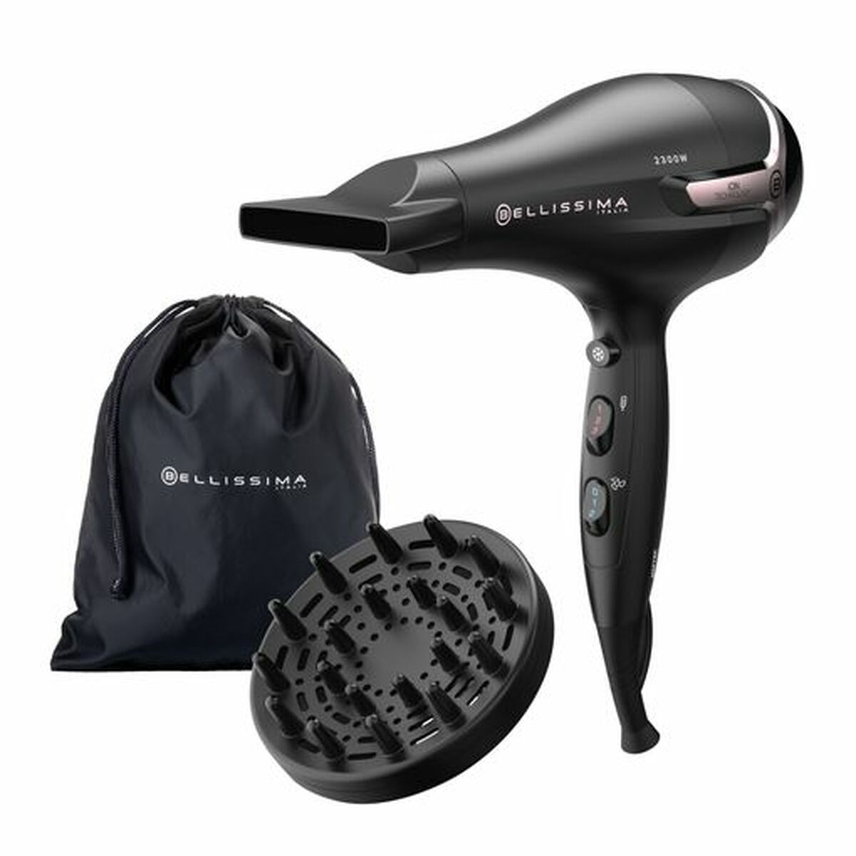 Hairdryer Bellissima K9 2500DC Black / Rose Gold 2300 W-0
