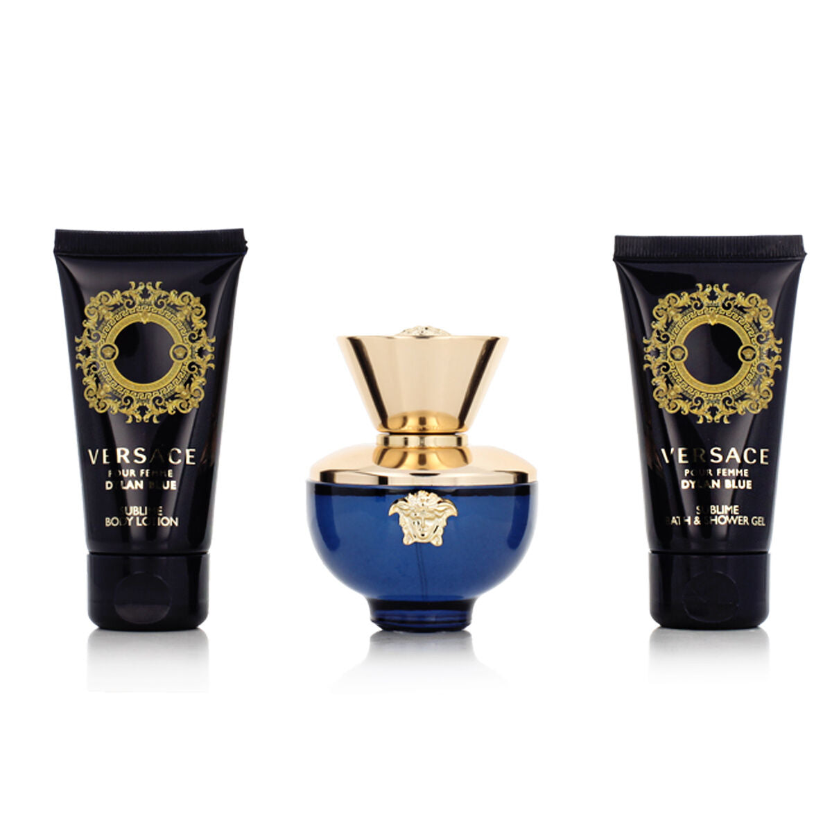 Women's Perfume Set Versace EDP Dylan Blue 3 Pieces-1