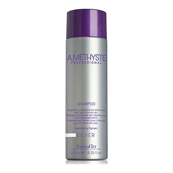 Shampoo for Blonde or Graying Hair Amethyste Silver Farmavita-0