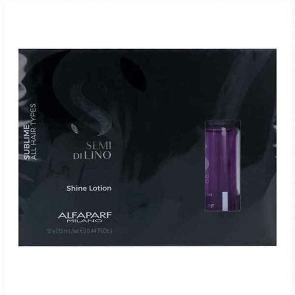 Protective Hair Treatment Semi di Lino Sublime Shine Lotion Alfaparf Milano (12 x 13 ml) - Cosmova