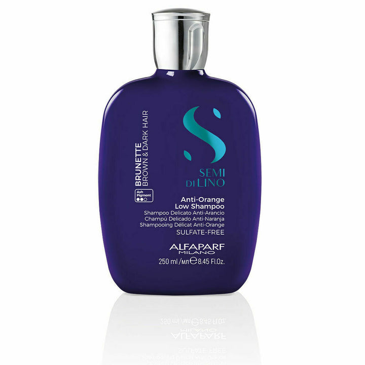Colour Neutralising Shampoo Alfaparf Milano Semi Di Lino Brunette Dark Hair-0