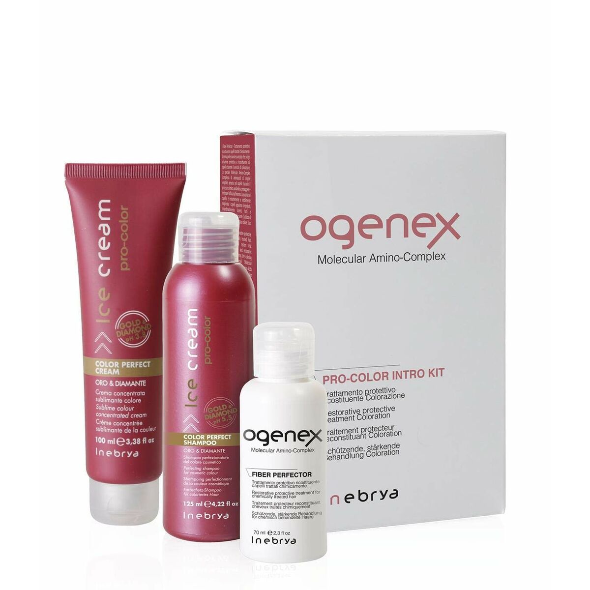 Hair Dressing Set Inebrya Ogenex & Pro-Color 3 Pieces-0