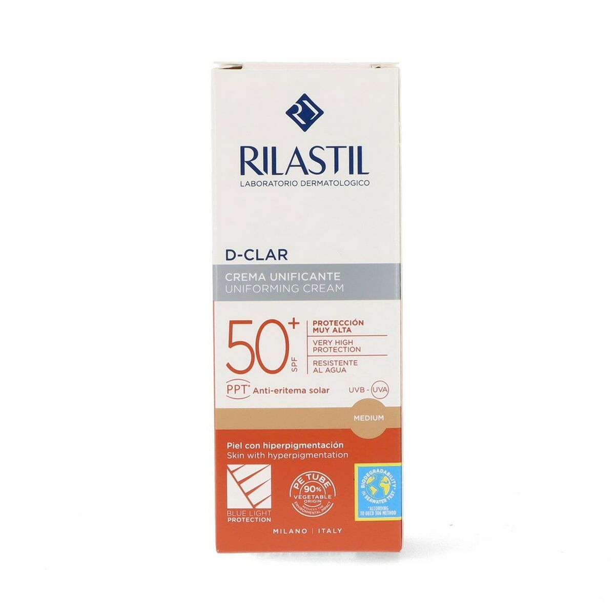 Anti Brown Spot Sun Lotion Rilastil Sun System D-Clar Spf 50+ Medium (40 ml)-3