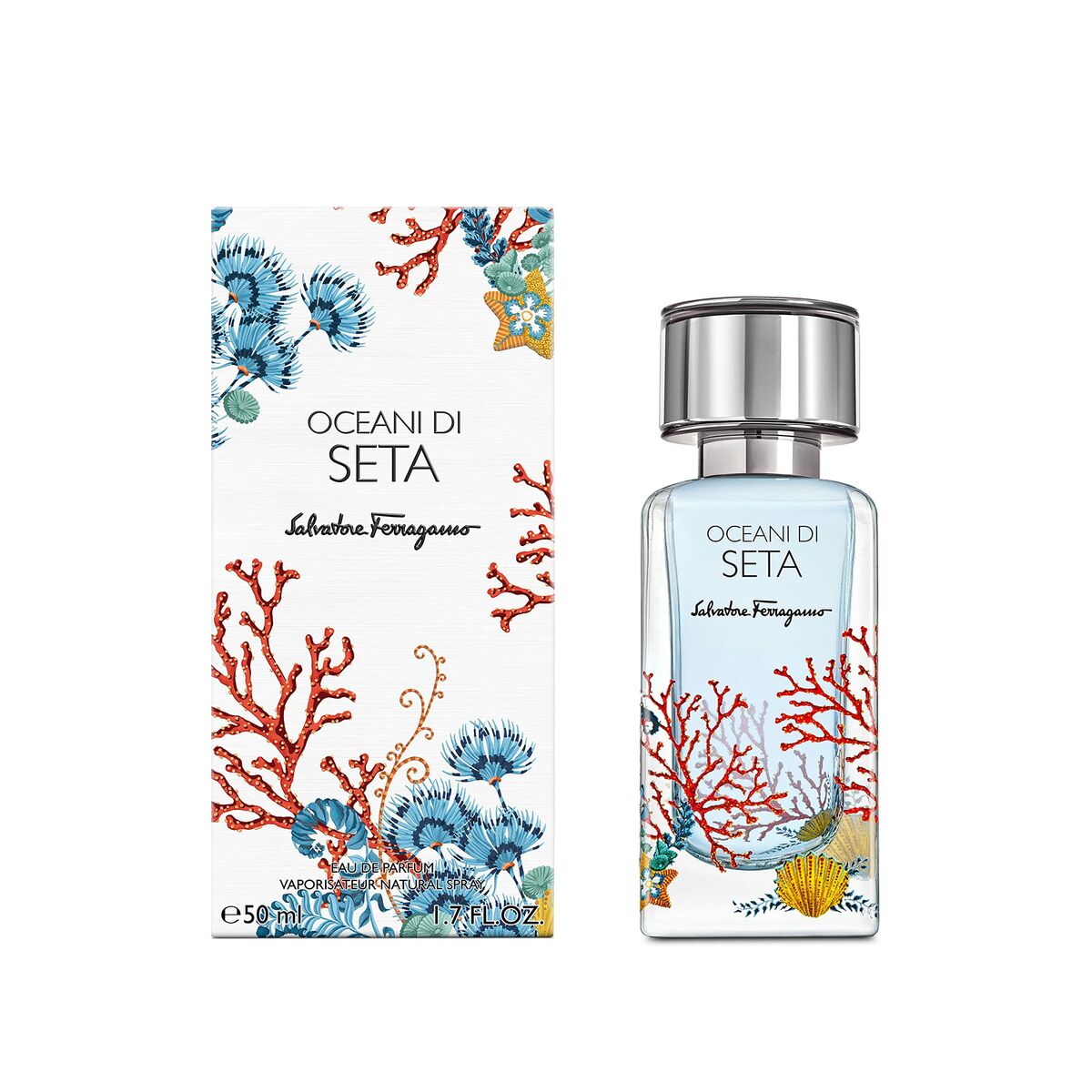 Unisex Perfume Salvatore Ferragamo EDP Oceani di Seta 50 ml-0