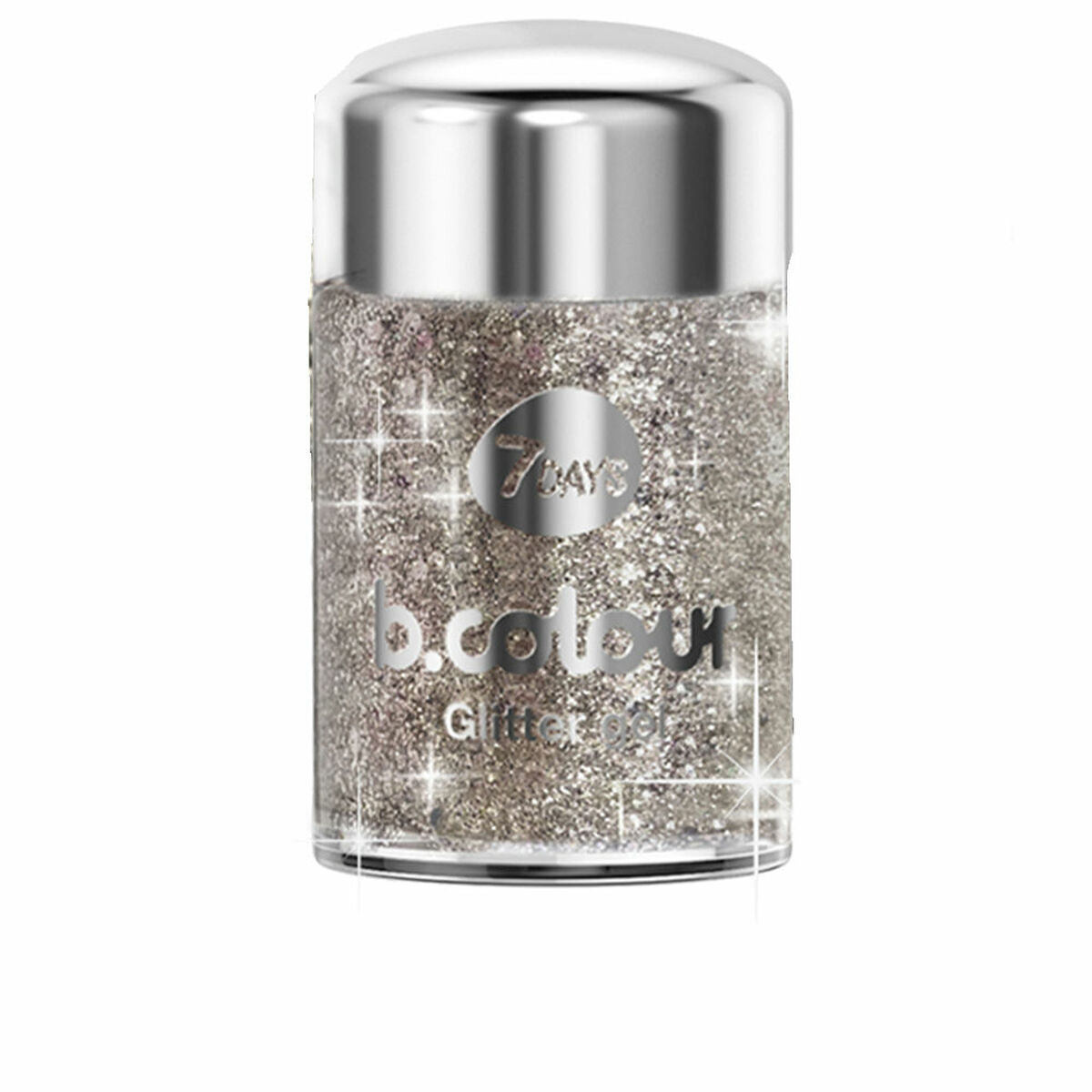Glitter 7DAYS B.COLOUR WE Silver Nº 04 Dear santa 10 g-0