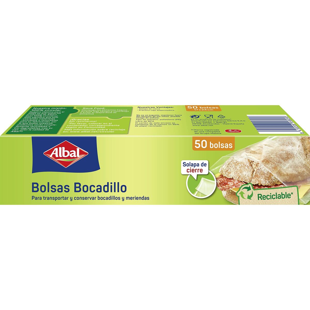 Bags Albal 6682590 Sandwich Box-1
