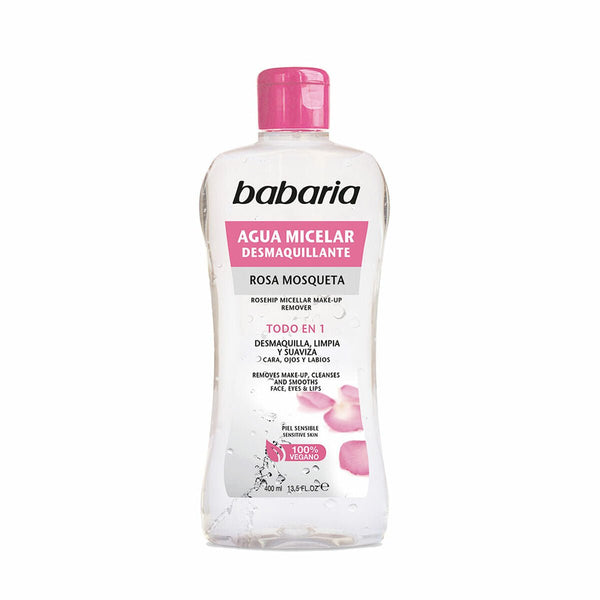 Make Up Remover Micellar Water Babaria 400 ml Rosehip - Cosmova