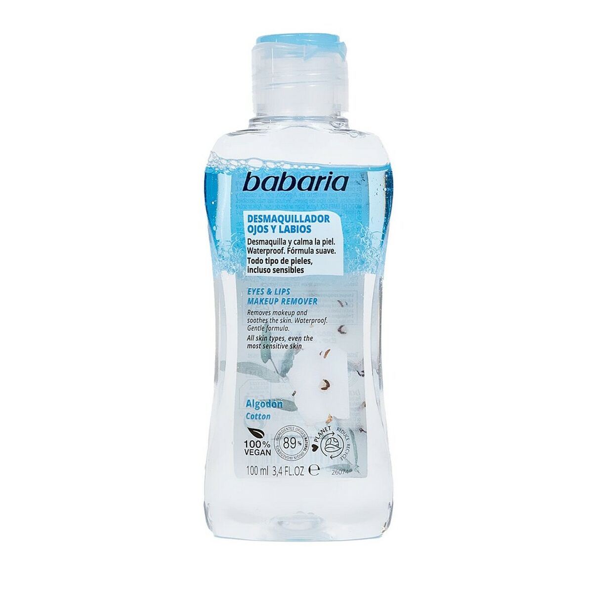 Facial Biphasic Makeup Remover Babaria Eyes Lips (100 ml)-0