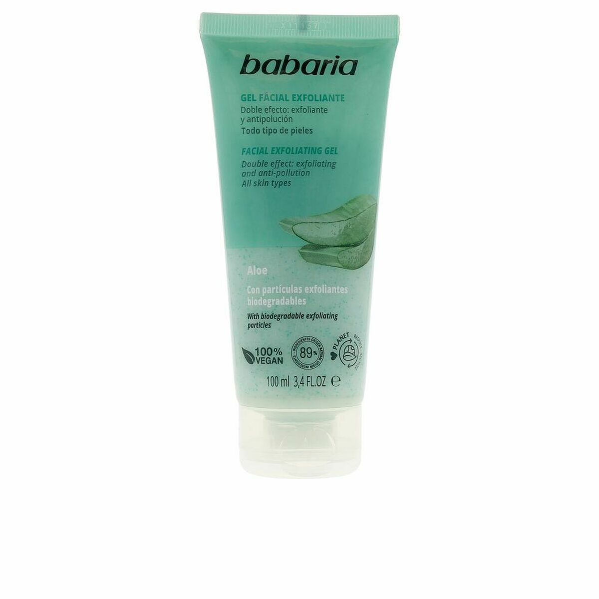Exfoliating Facial Gel Babaria Aloe Vera Aloe Vera 100 ml-0