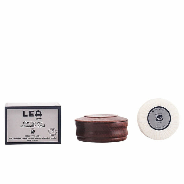 Shaving Soap in Wooden Bowl Lea Classic Sensitive Skin (100 ml)-0