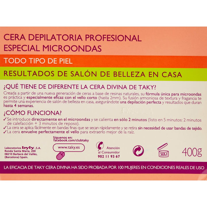 Body Hair Removal Wax Sensaciones Taky (400 g)-4