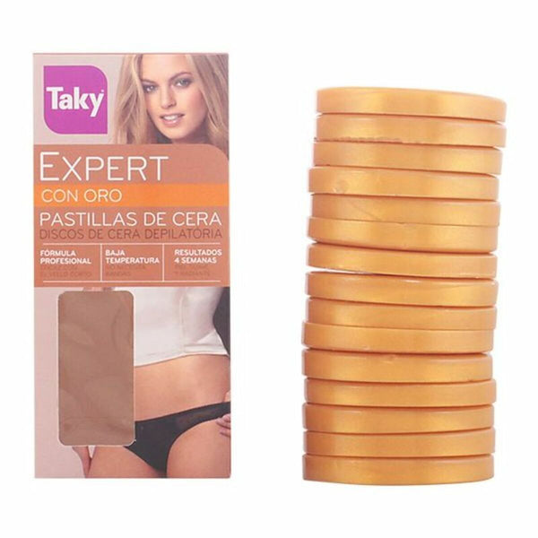 Hair Removal Wax Tablets Taky Expert Oro (300 g)-0