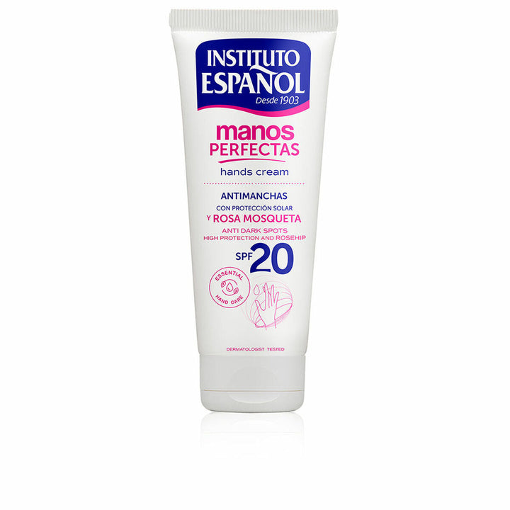Hand Cream Instituto Español Manos Perfectas Spf 20 Rosehip 75 ml-0