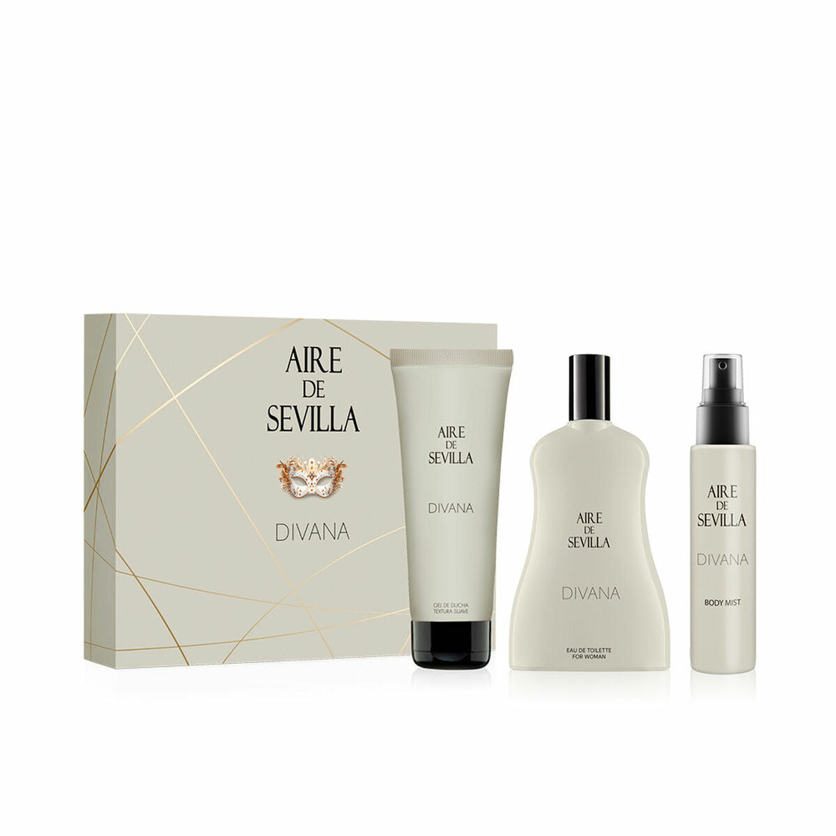 Women's Perfume Set Aire de Sevilla Divana 3 Pieces-0