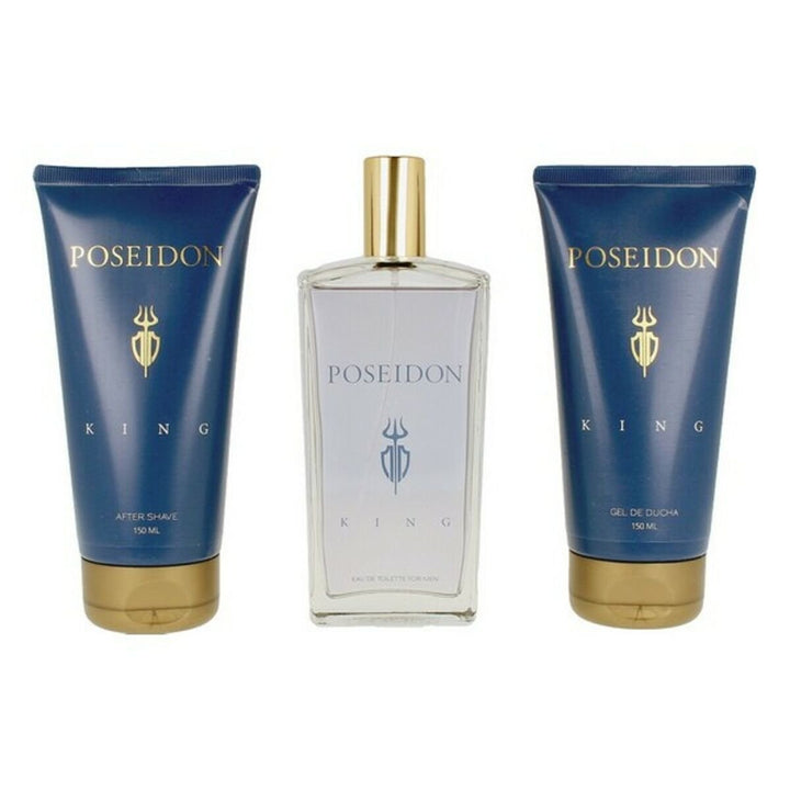 Men's Perfume Set The King Poseidon EDT (3 pcs) (3 pcs) - Cosmova