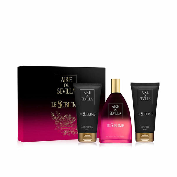 Women's Perfume Set Aire Sevilla Le Sublime EDT 3 Pieces - Cosmova