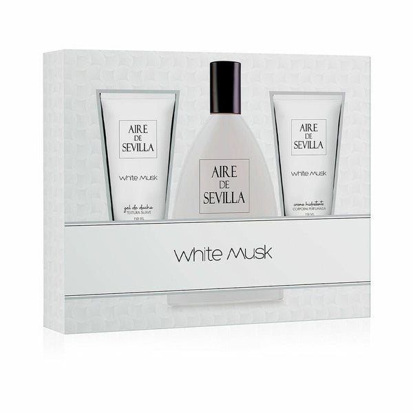 Women's Perfume Set Aire Sevilla White Musk EDT 3 Pieces - Cosmova