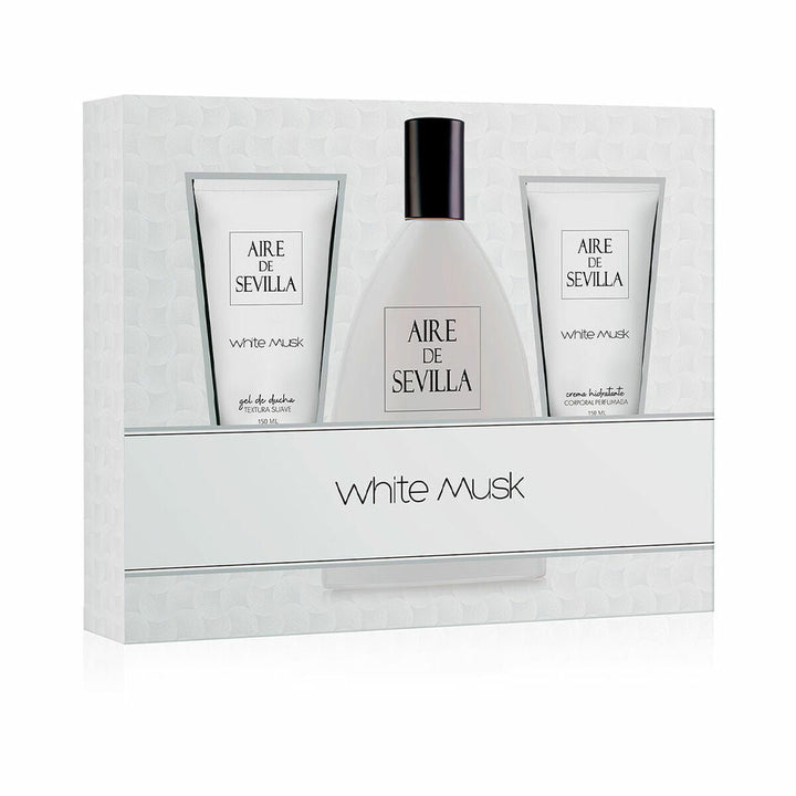 Women's Perfume Set Aire Sevilla White Musk EDT 3 Pieces - Cosmova