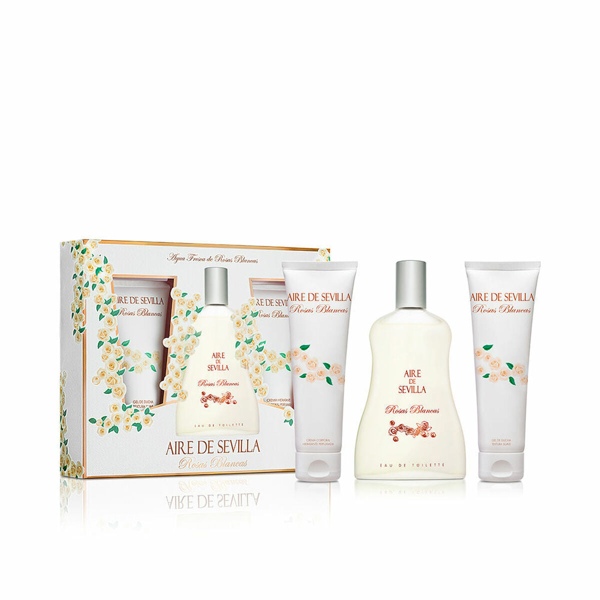 Women's Perfume Set Aire Sevilla Rosas Blancas 3 Pieces-0