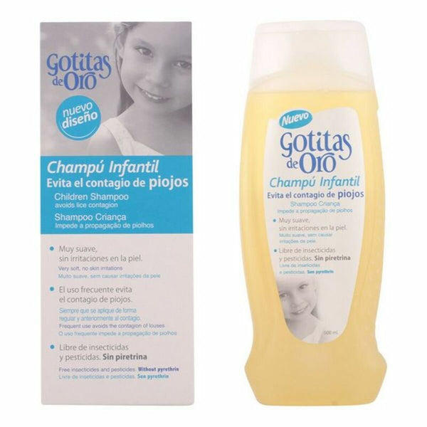 Anti - Lice Shampoo Gotitas de Oro Instituto Español Infantil (500 ml) 500 ml - Cosmova