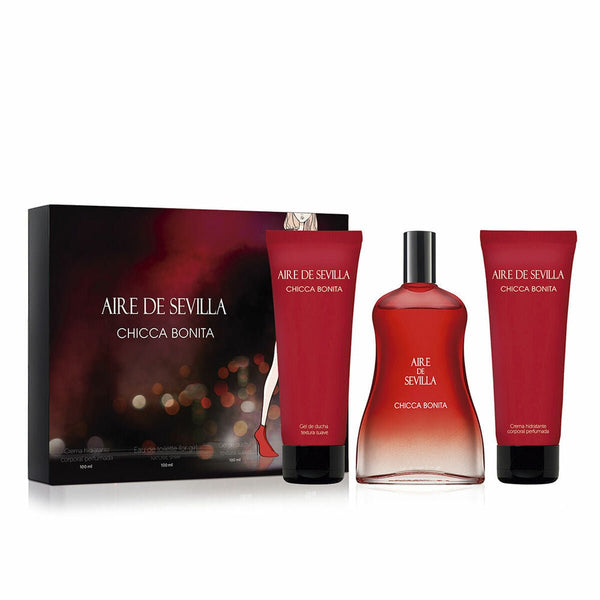 Women's Perfume Set Aire Sevilla Chicca Bonita 3 Pieces - Cosmova