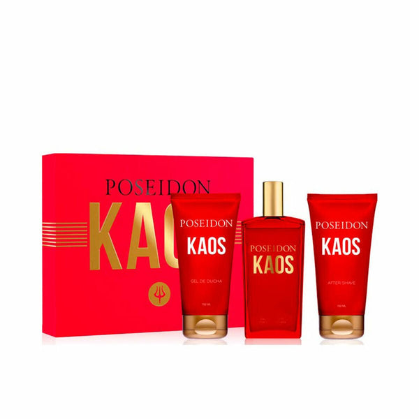 Men's Perfume Set Poseidon POSEIDON KAOS EDT 3 Pieces - Cosmova