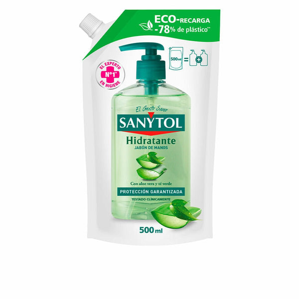 Hand Soap Sanytol Replacement Aloe Vera 500 ml - Cosmova