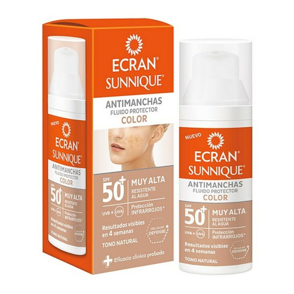 Anti Brown Spot Sun Lotion ECRAN SUNNIQUE COLOR Ecran Spf 50+ (50 ml) 50+ (50 ml)-0