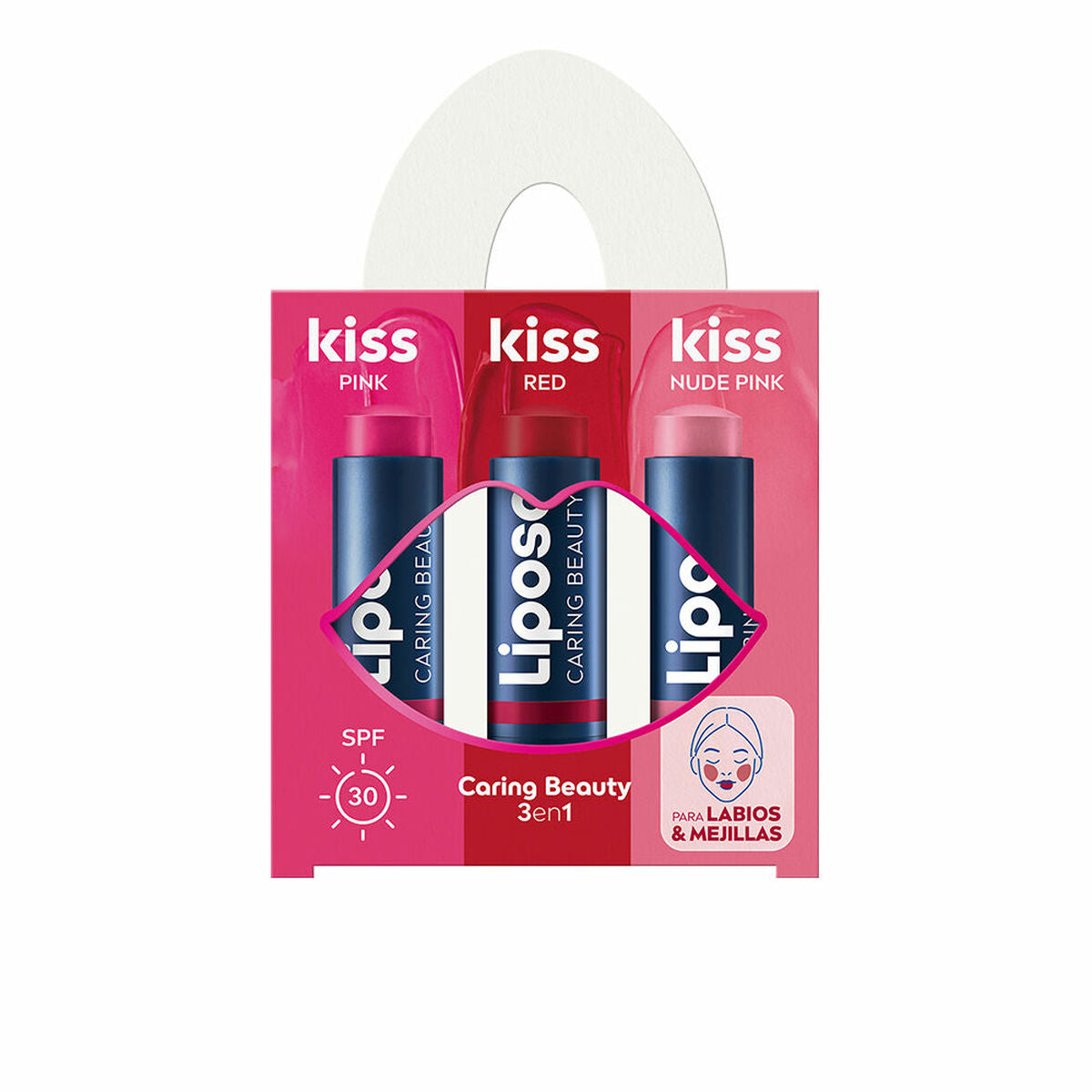 Lip Balm Liposan KISS KISS KISS 3 Pieces-0