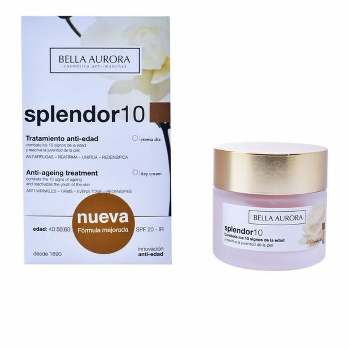 Anti-Ageing Cream Splendor 10 Bella Aurora Splendor Spf 20 (50 ml) 50 ml-0