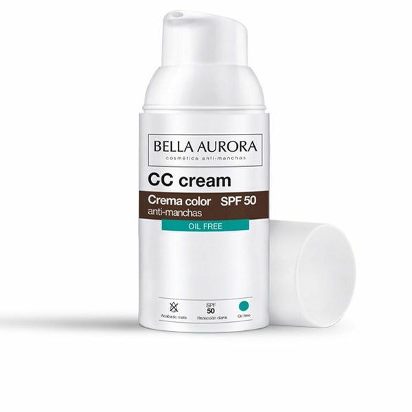 CC Cream Bella Aurora Spf 50 Without oil (30 ml) - Cosmova