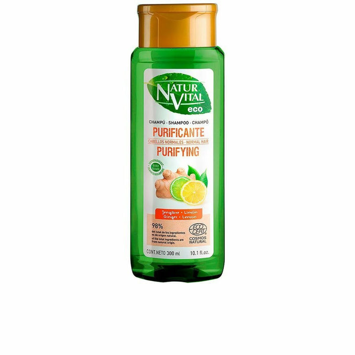 Purifying Shampoo Naturvital Eco Lemon Ginger (300 ml) - Cosmova