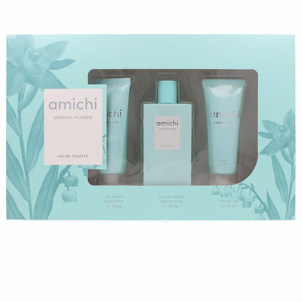 Women's Perfume Set Amichi Sensual Flower 3 Pieces - Cosmova