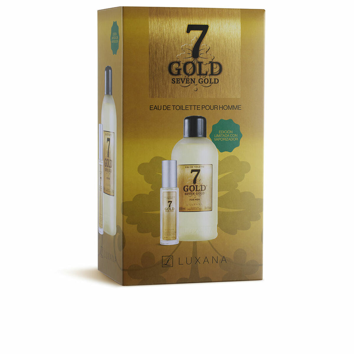 Men's Perfume Set Luxana Seven Gold 2 Pieces-0