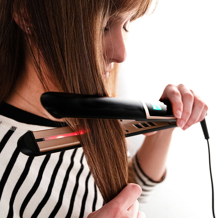 Ceramic Hair Straighteners Dcook Gallery Black 45 W Infrared-2