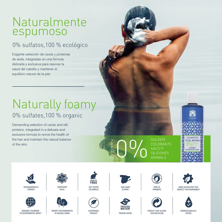 Anti - Grease Shampoo Valquer SIN SULFATOS 1 L - Cosmova