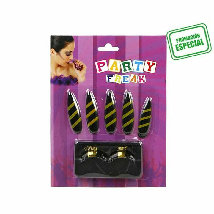 False nails 7637 Bee False Eyelashes-0