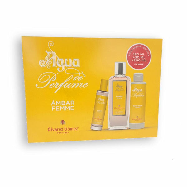 Women's Perfume Set Alvarez Gomez Ambar 3 Pieces - Cosmova