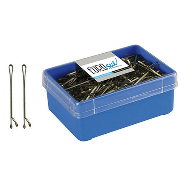 Hair Clips Eurostil 300 Clips 50 mm Bronze (300 pcs) - Cosmova