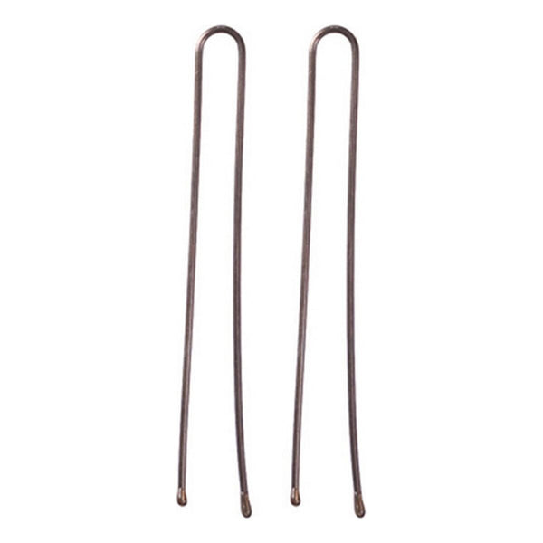 Hair Clips Eurostil 200 Horquillas 50 mm Bronze (200 pcs) - Cosmova