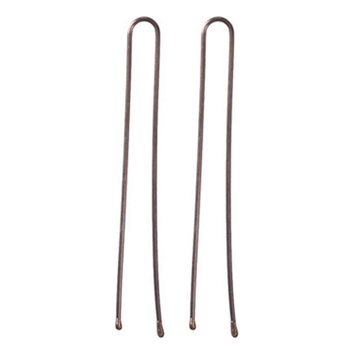 Hair Clips Eurostil 200 Horquillas 50 mm Bronze (200 pcs) - Cosmova