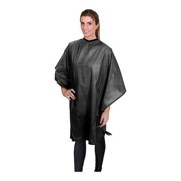 Hairdressing Cape Eurostil Black (130 x 112 cm) - Cosmova