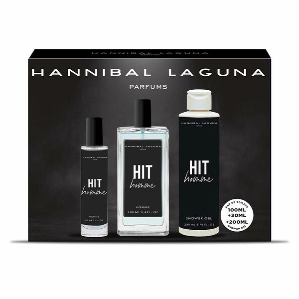Men's Perfume Set Hannibal Laguna Hit Hit 3 Pieces - Cosmova