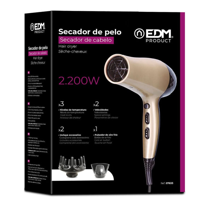 Hairdryer EDM 07633 2200 W Multicolour-1
