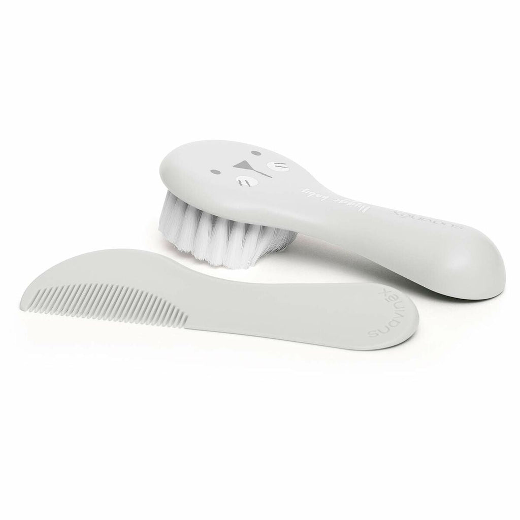Set of combs/brushes Suavinex White (2 Pieces)-1
