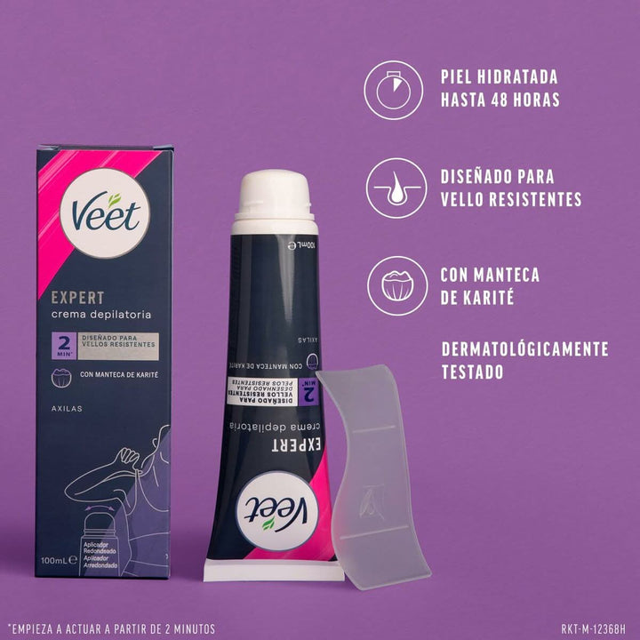 Body Hair Removal Cream Veet Expert Underarms 100 ml-4