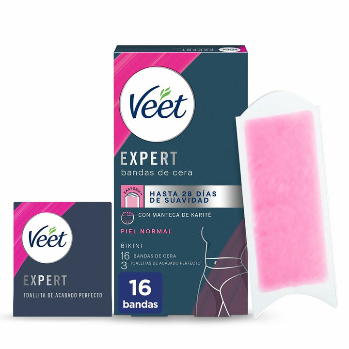 Body Hair Removal Strips Veet Expert Bikini (16 Units)-0
